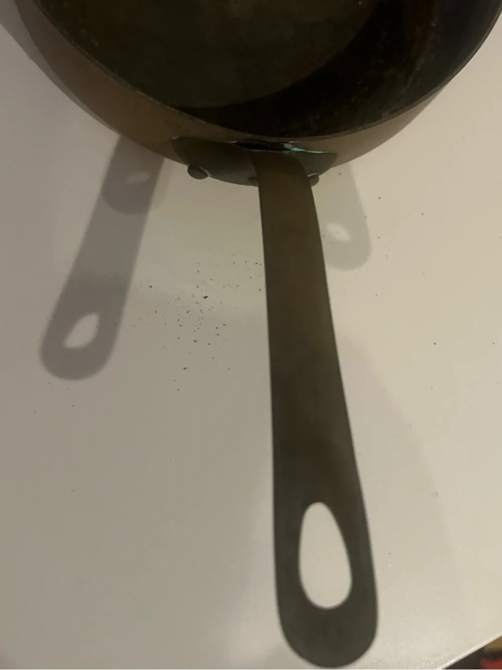 Williams Sonoma France Copper 8 Inch Brass Handle Sauté Pan Vintage